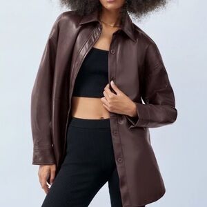 Aritzia Pelli Vegan Leather Jacket